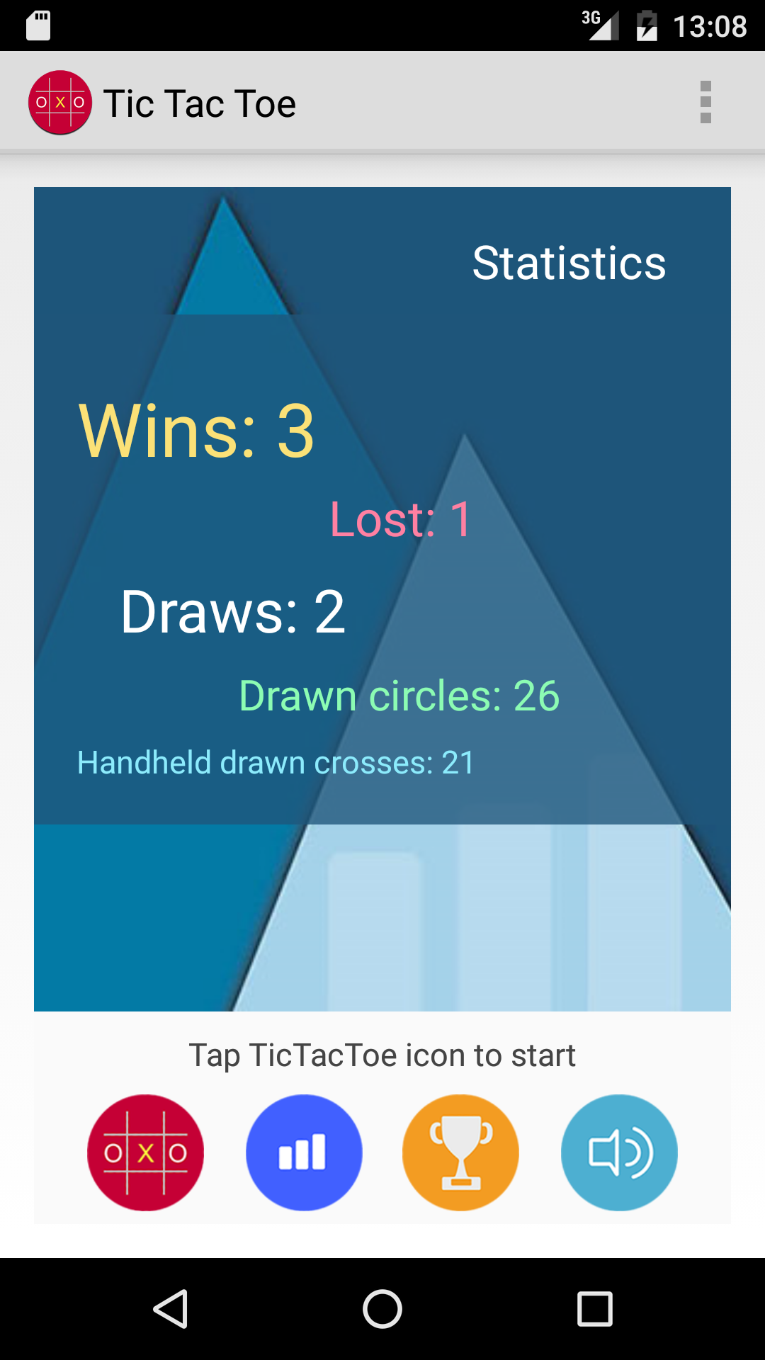 Android application K&K - Tic Tac Toe screenshort