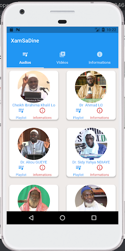 Android application XamSaDine screenshort