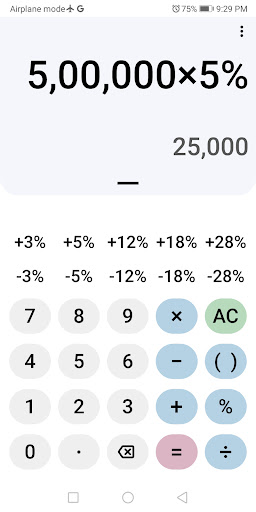 GST Calculator - All GST Rates Screen 2