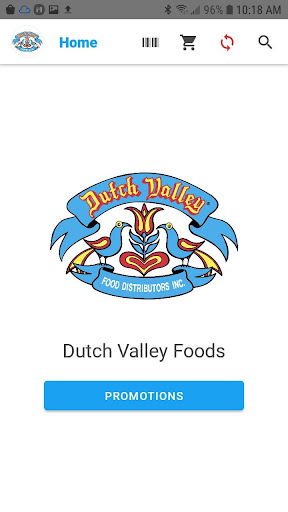 Android application Dutch Valley Foods screenshort