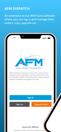 Android application AFM Dispatch screenshort