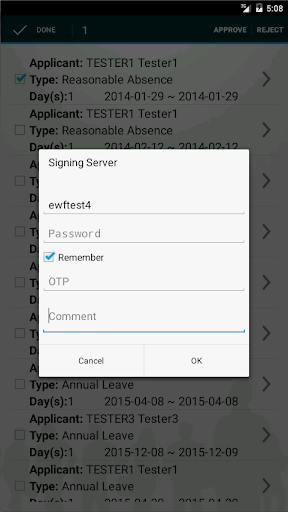 eSignTrust eLeave Screenshot 4 - AppWisp.com