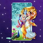 Cover Image of Download Lord Radhe Krishna Parallax Wa  APK