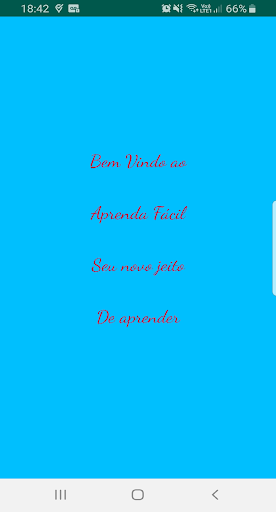 Android application Aprenda Fácil screenshort