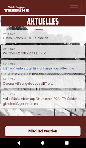 Android application UBT Augsburg screenshort
