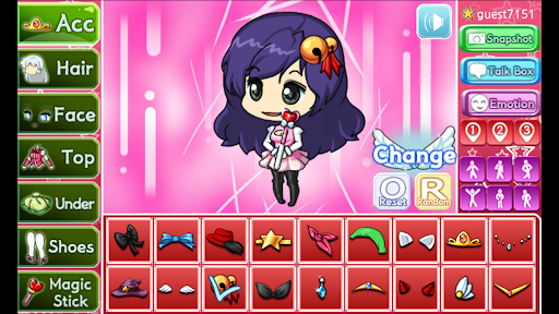 Magical Pretty Girl: dress up Screen 2