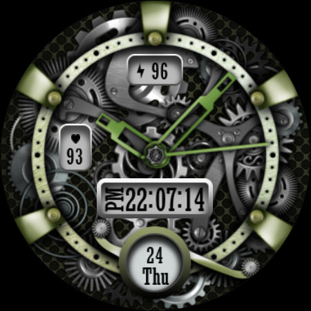 Android application W-Design WOS076 - Watch Face screenshort