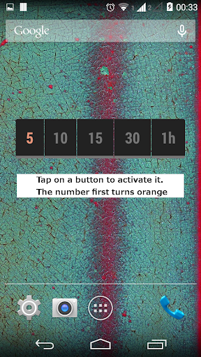 Quickie Timer Widget Screen 3