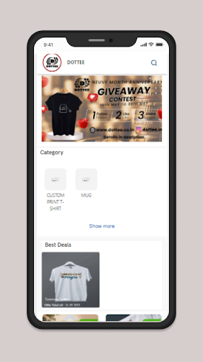Android application Dottee screenshort