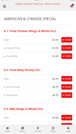 Eddies Chinese Take Out Screen 2