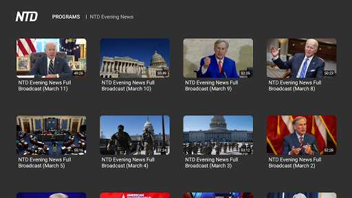 NTD: Live TV & Programs Screen 3