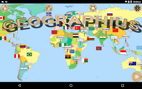 GEOGRAPHIUS  Countries, Capitals, Flags Quiz Prem Mod 3
