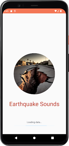 Android application Earthquake Sounds screenshort