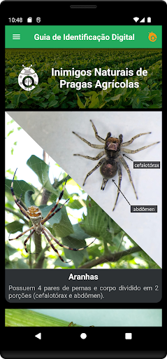 Android application GID Inimigos Naturais screenshort