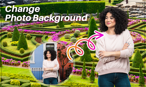 Android application Garden Photo Frames and Editor screenshort