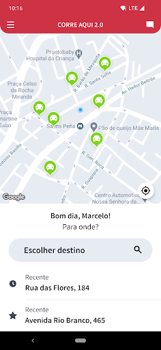 Android application Corre Aqui 2.0 screenshort