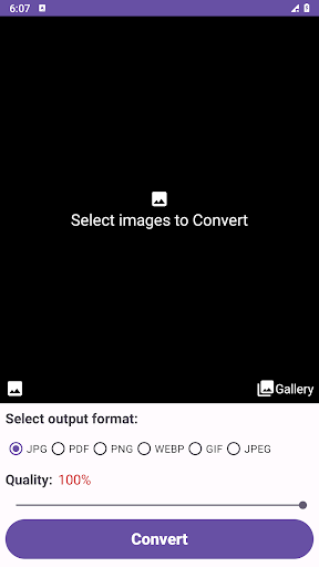 Android application Image Converter: Pdf, Gif screenshort