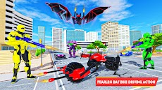Flying Bat Robot Bike Transforming Robot Gamesのおすすめ画像2