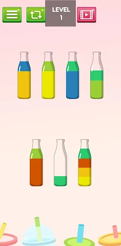 Water Color Sort Puzzle - Screenshot 1
