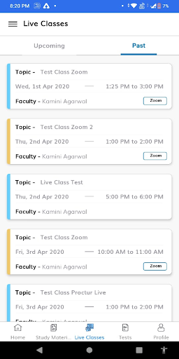 Genius Classes Screen 3