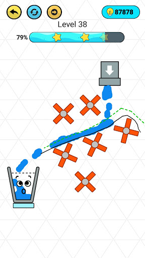 Happy Filled Glass - Draw Line Screen 2