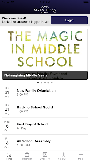 Android application Seven Peaks School screenshort