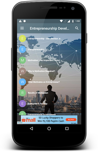 Android application Entrepreneurship Development screenshort
