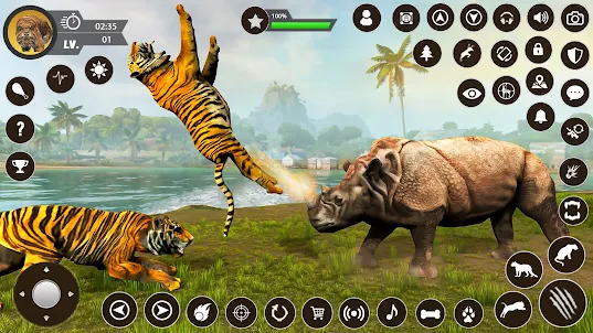 Wild Tiger Sim: Animal Games