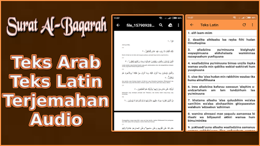 Android application Surat Al-Baqarah Latin & Audio screenshort
