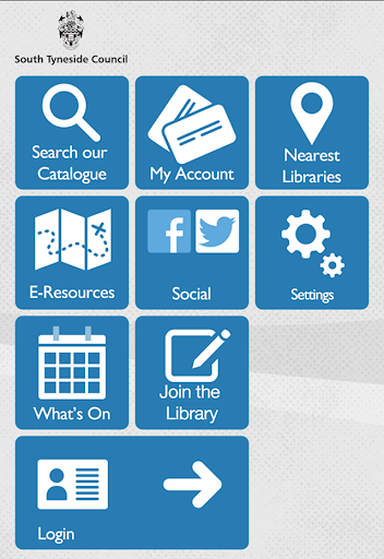 Android application South Tyneside Libraries screenshort
