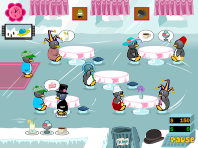 Penguin Diner 2 unblocked  Penguin diner, School games, Penguins