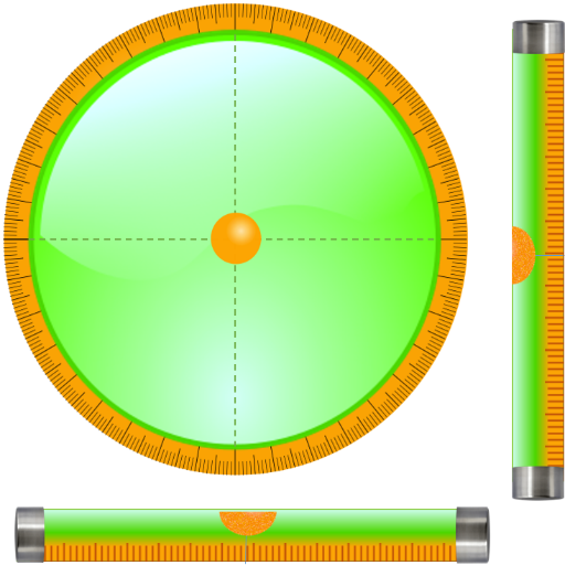 Bubble level logo