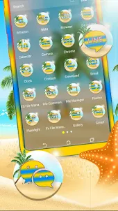 Summer Beach Launcher Theme