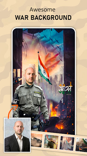 Android application Army Photo Suit - Photo Editor screenshort