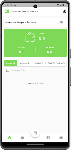 Sadnan Orders for Vendors Screen 2