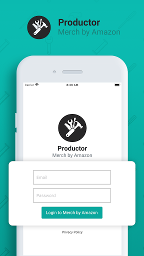 Android application Productor Merch screenshort