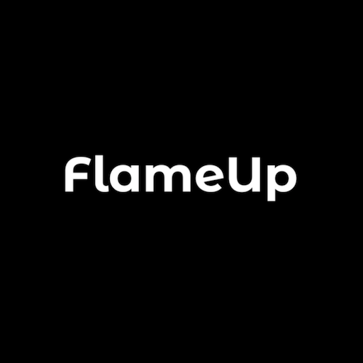 FlameUp - Make Real Friends logo