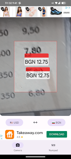 AR CAM - Currency Converter Screen 3