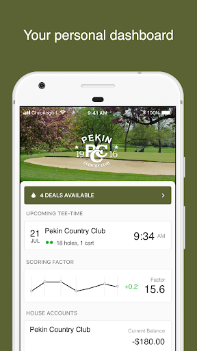 Android application Pekin Country Club screenshort