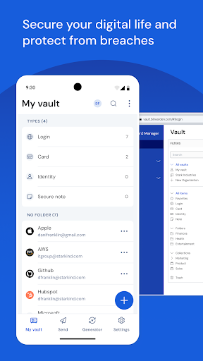 Bitwarden Password Manager Screenshot 1 - AppWisp.com