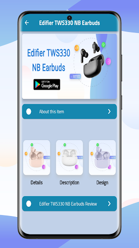 Android application Edifier TWS330 Earbuds Guide screenshort