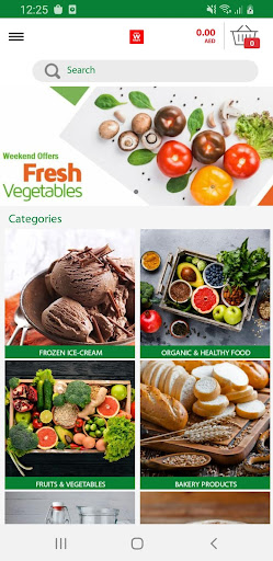 Android application New W Mart - Groceries Deliver screenshort