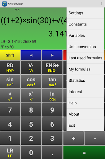 CHCalculator Screen 2