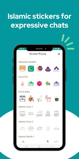Android application HD Islamic Stickers for Chat screenshort
