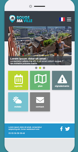 Android application BougeMaVille démo portail screenshort
