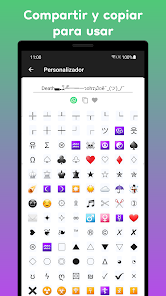 Captura de Pantalla 4 Generador y símbolos de apodo android
