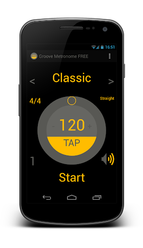 Android application JEOS: Groove Metronome Lite screenshort