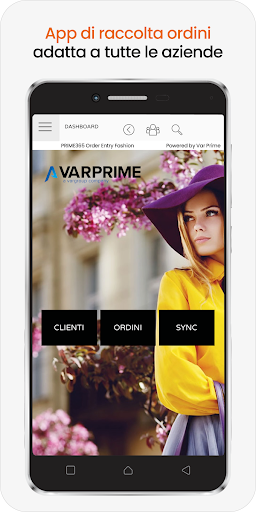 Android application PRIME365 Order Entry Fashion screenshort