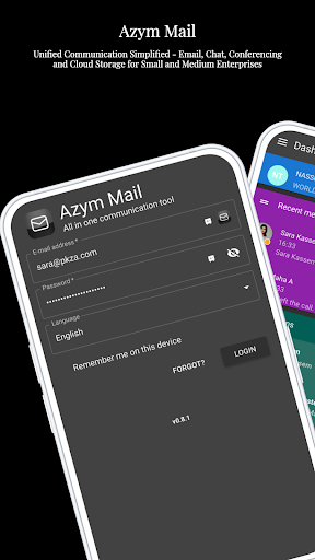 Android application Azym Mail screenshort