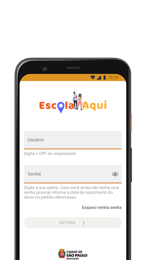 Android application Escola aqui screenshort